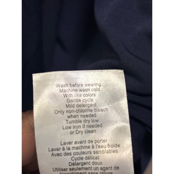 Motherhood Maternity Navy Short Sleeve Tie Waist Dress Size Sp - Picture 8 of 9